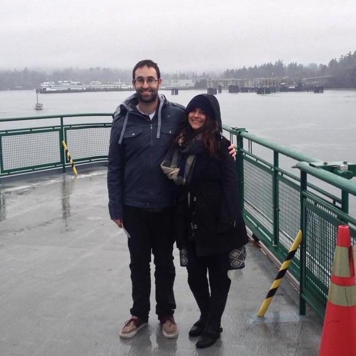 Traveling in Seattle taking the ferry to Bainbridge Island