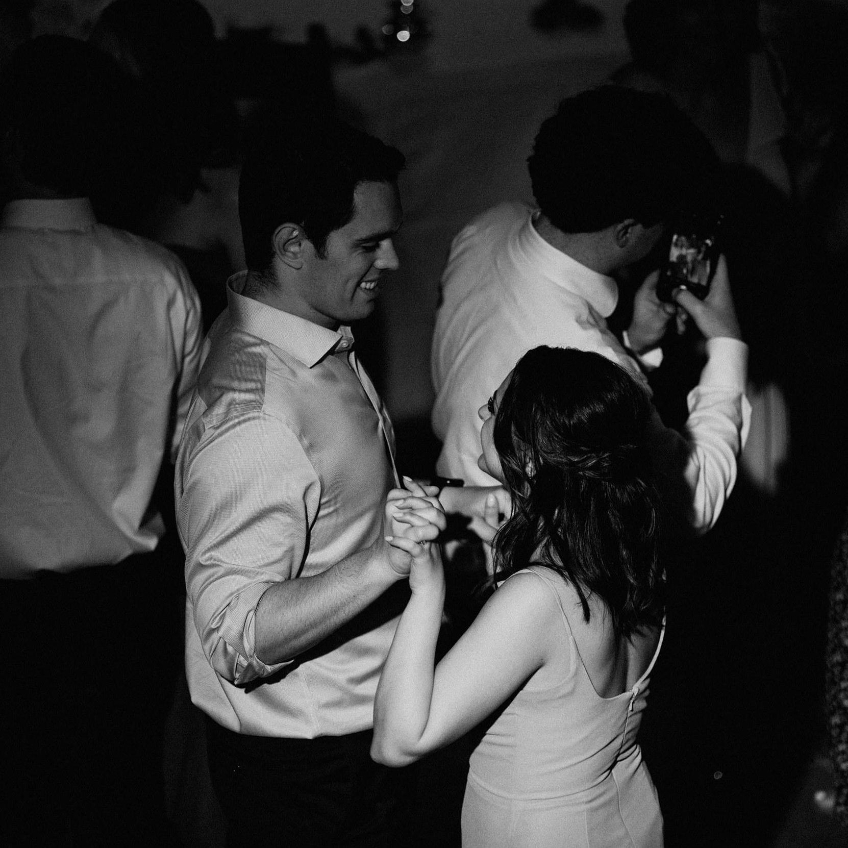 Sep 2019: Still dancing the night away at Denae and Taylor's wedding!