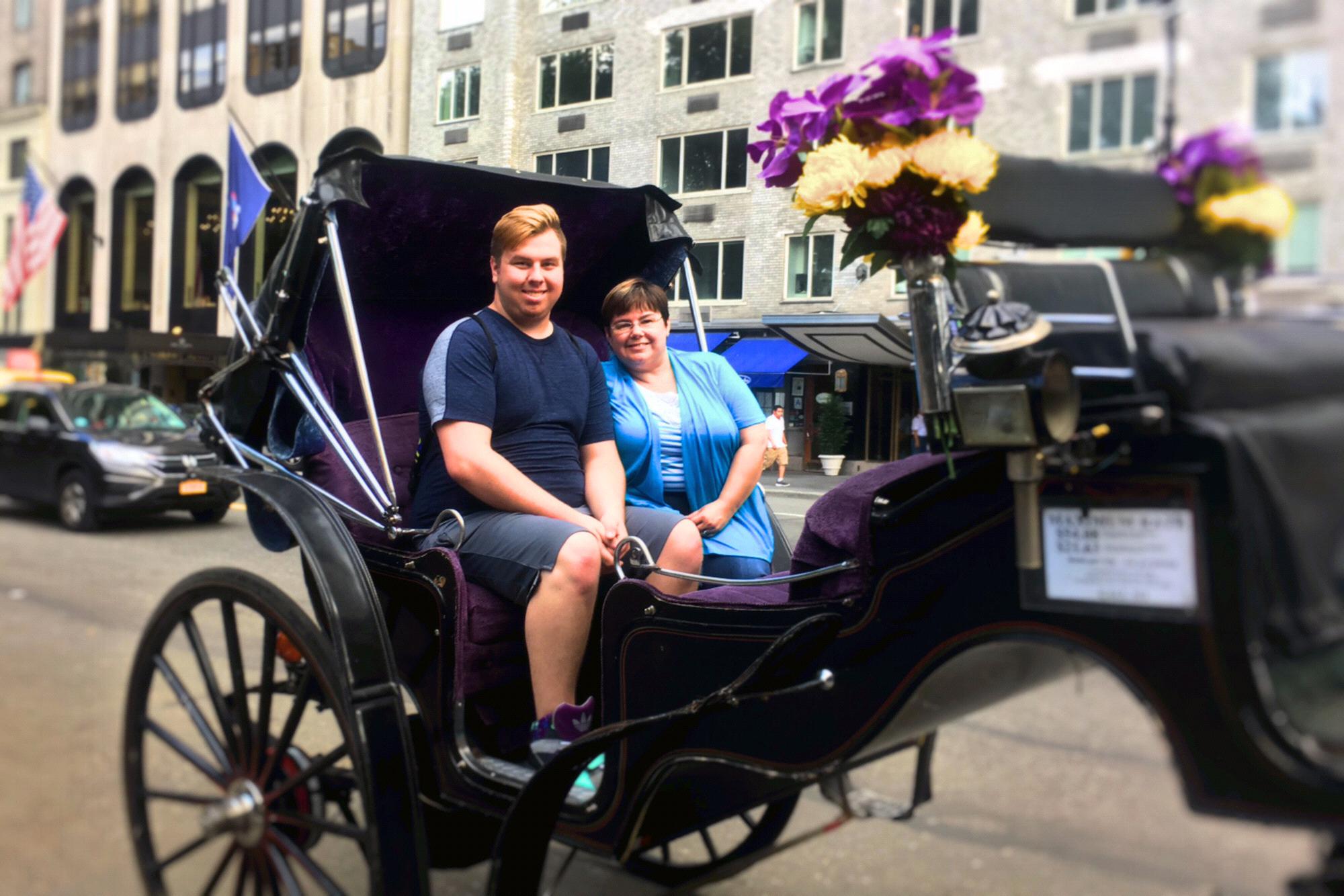Carriage ride in Central Park, NYC