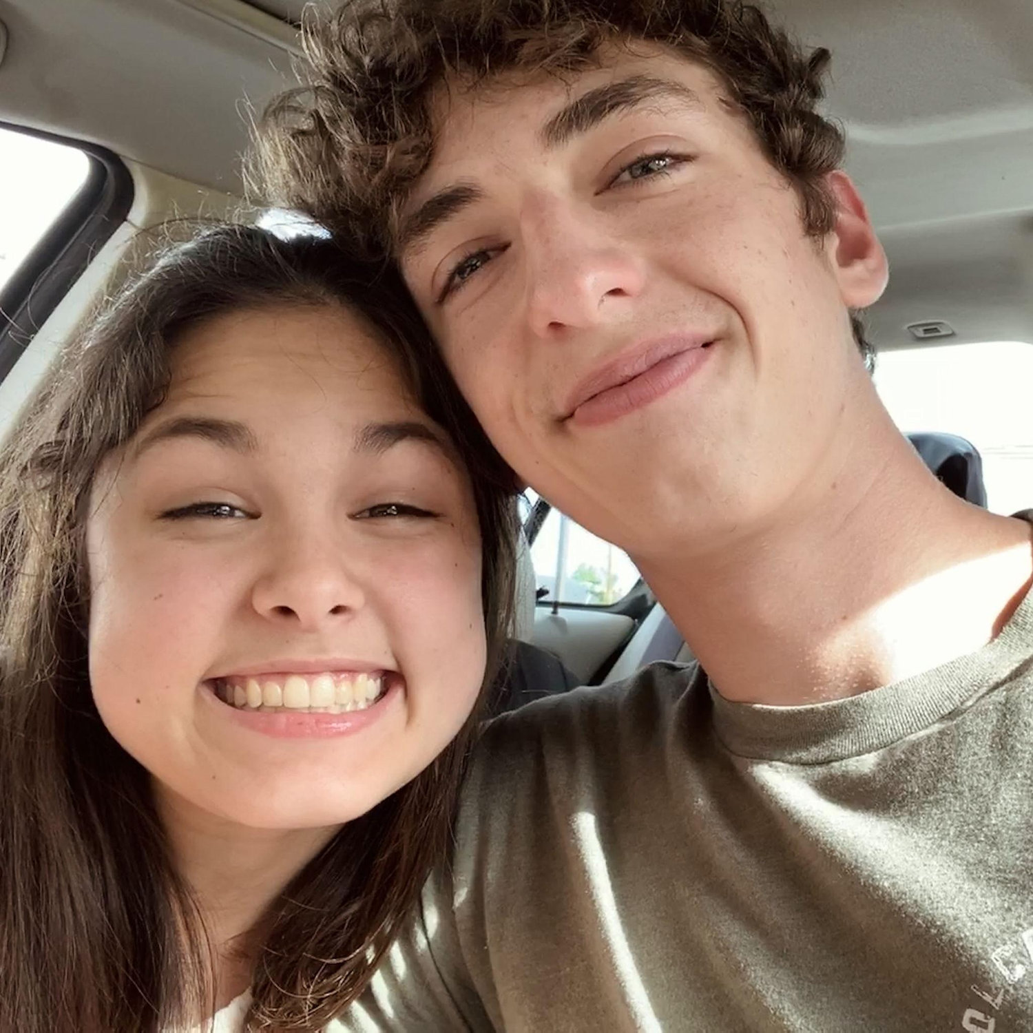 We said I love you for the first time in Lucas' Volvo