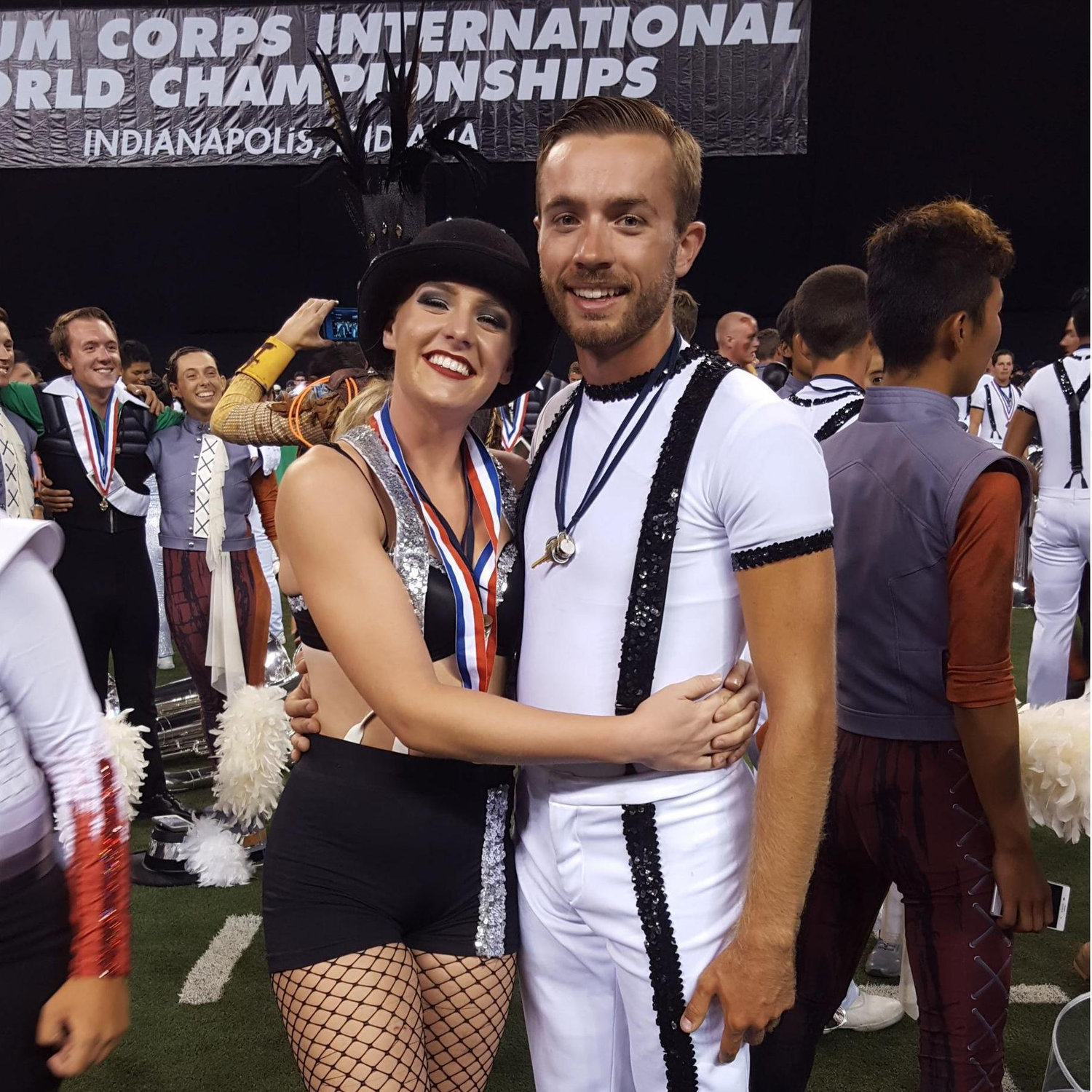 Back in our drum corps days!