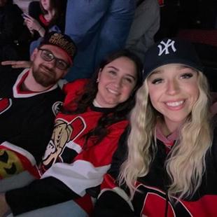 Ottawa Senators game with Bella