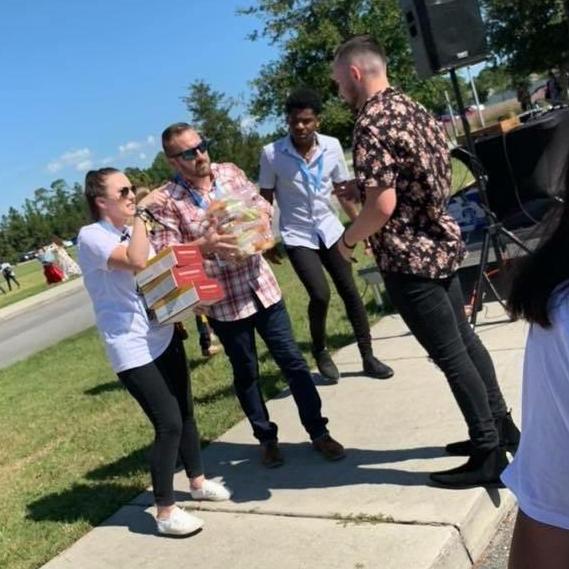 Believe it or not, someone actually caught the first moment we met!