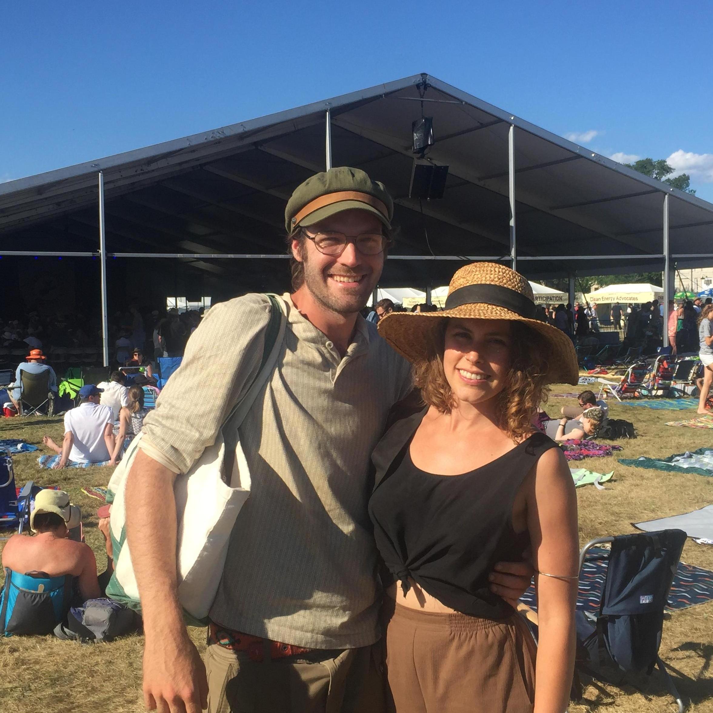 Sunny day at the Newport Folk Festival