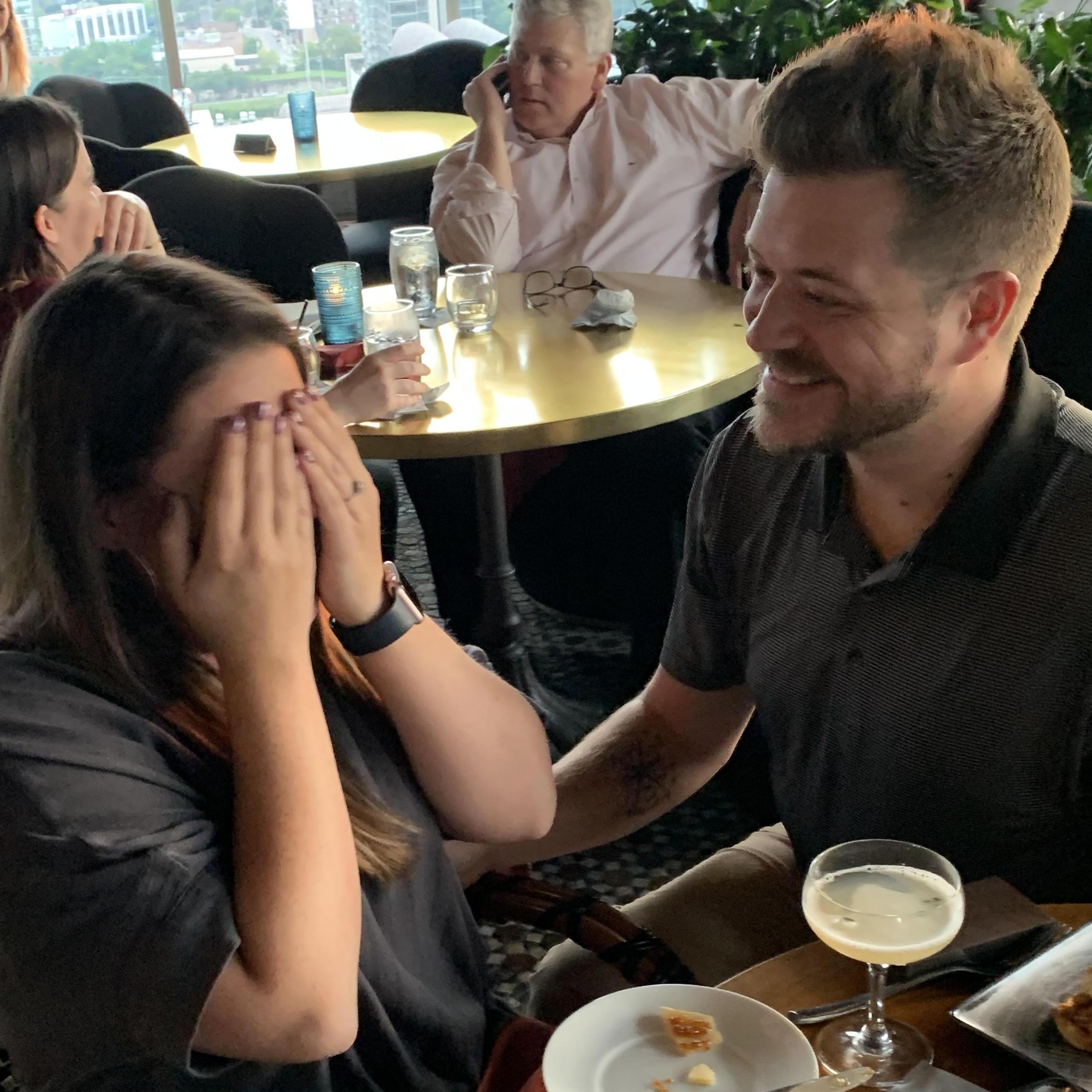 Yep...I was hysterical (shocker). The guy behind us was super interested HAHA!