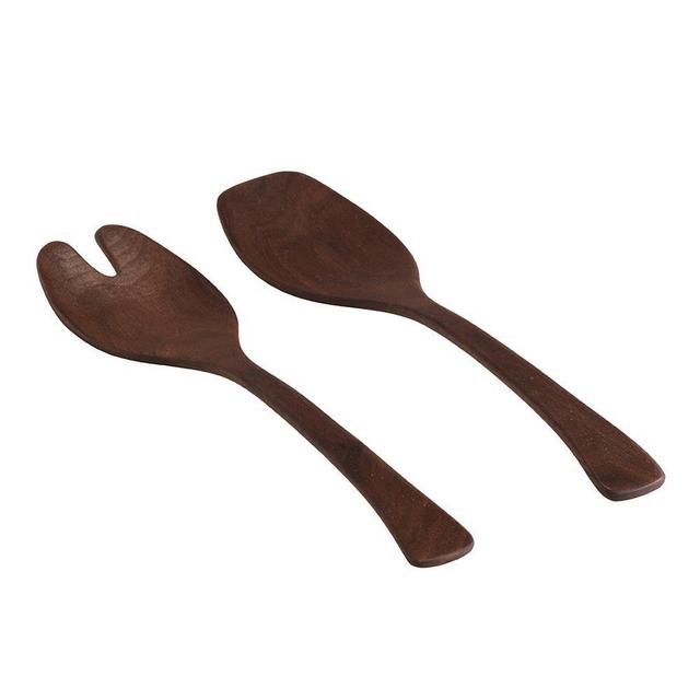 Andrew Pearce Salad Servers for Large Walnut Bowl