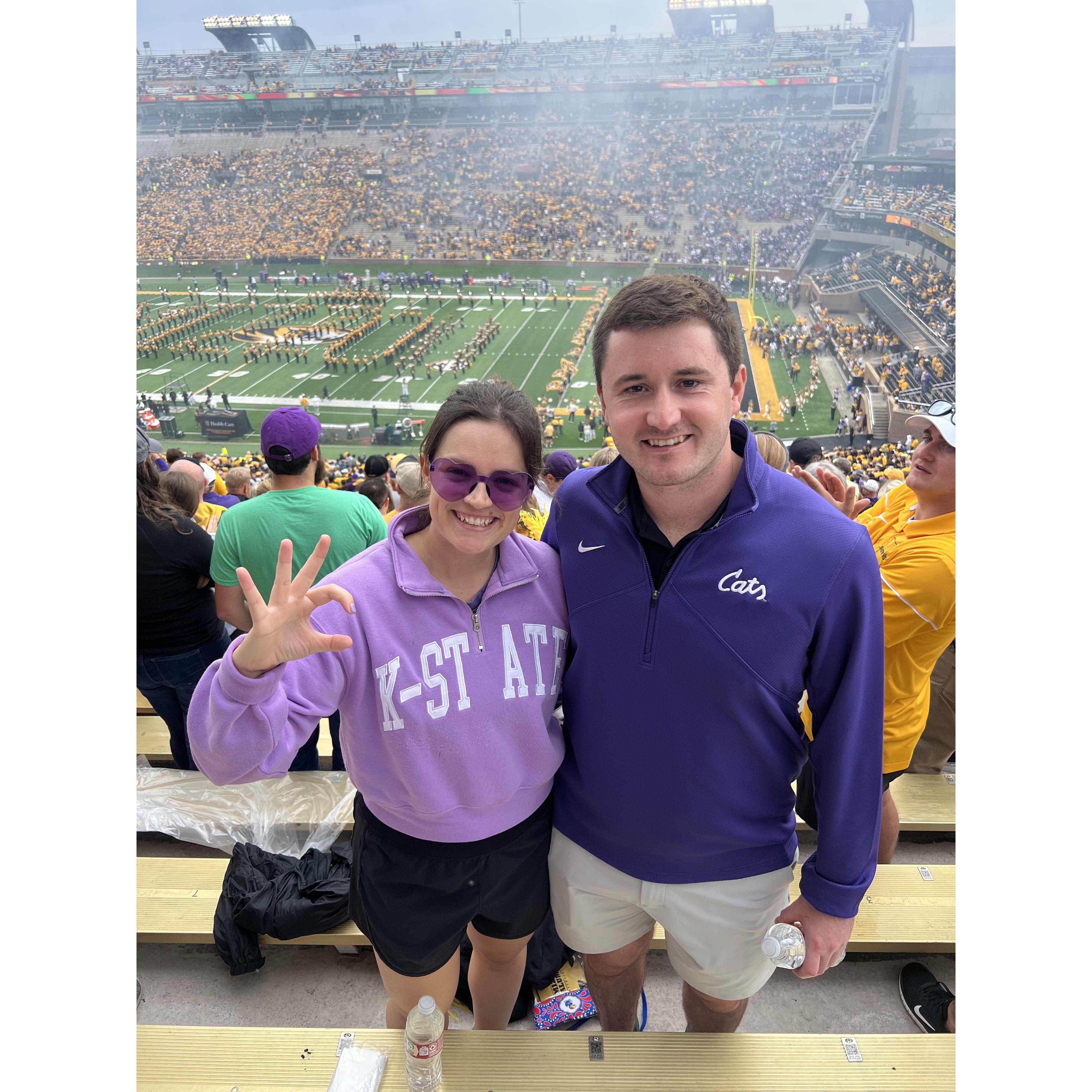 K-State vs Mizzou game in Columbia (2023)