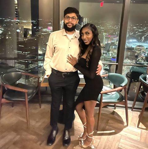 First night out as an engaged couple 🤍