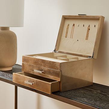 Mid-Century Jewelry Box - Grand (Champagne Lacquer)