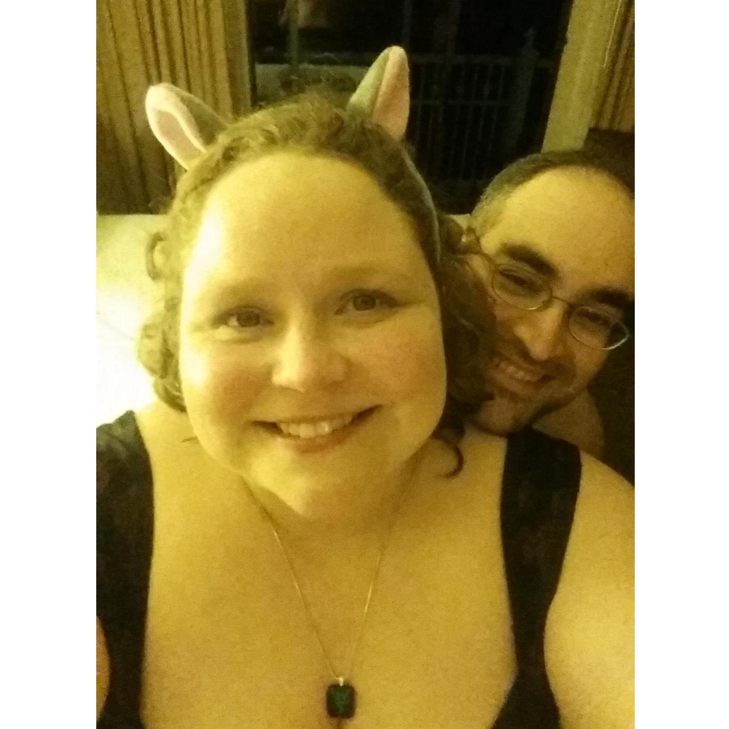 Being silly at AK Lodge