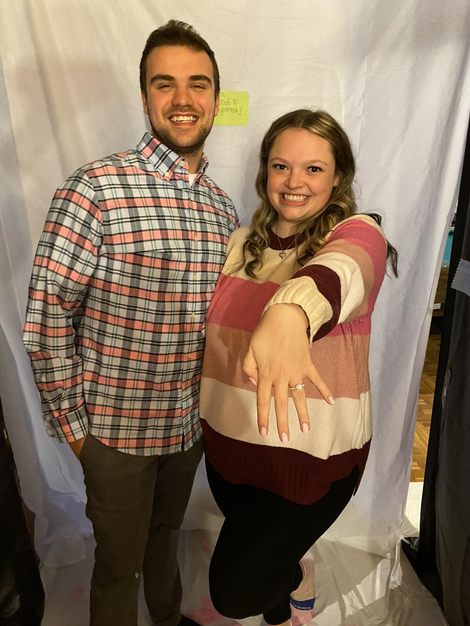 The big proposal day! James asked Lauren to marry him on February 21st 2022.