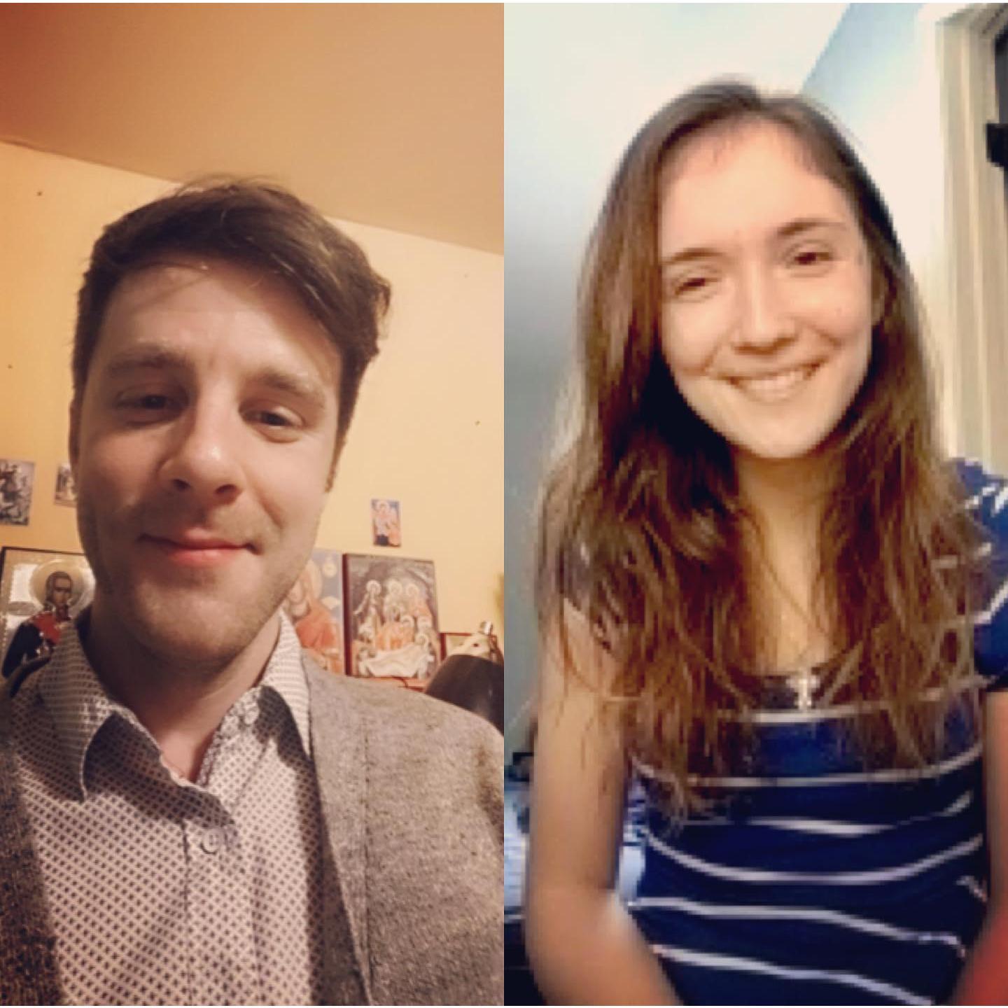 One of many video call selfies