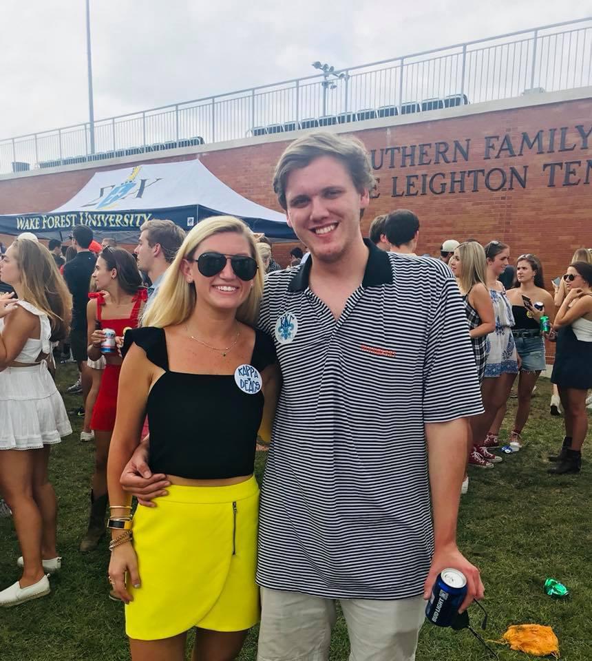 Joseph visiting Wake Forest for a football game!