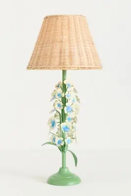 Floral Tole Table Lamp