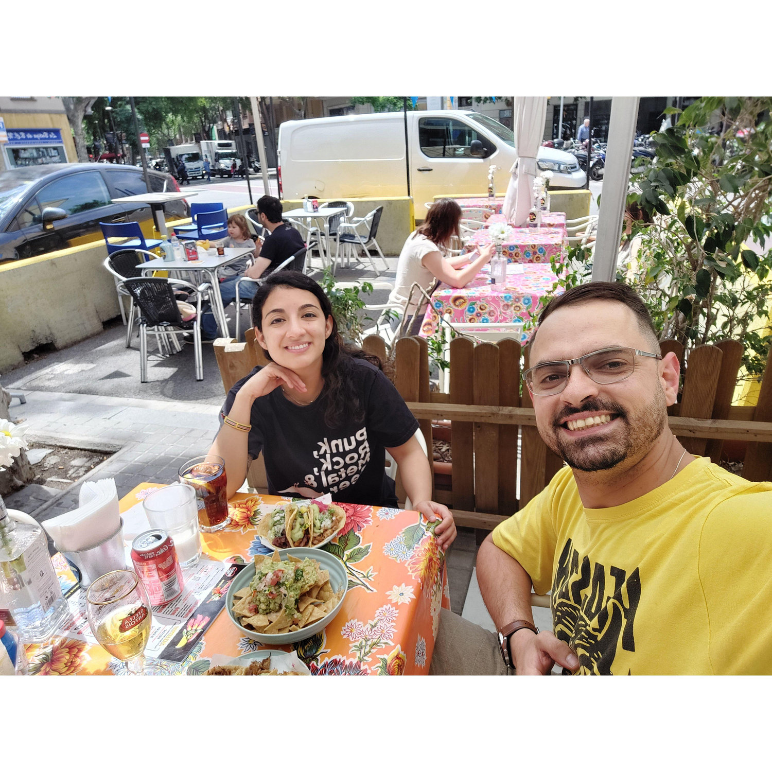 After a long time apart due to COVID, we reunited in Barcelona, Spain, and our first meal had to be some tacos!
