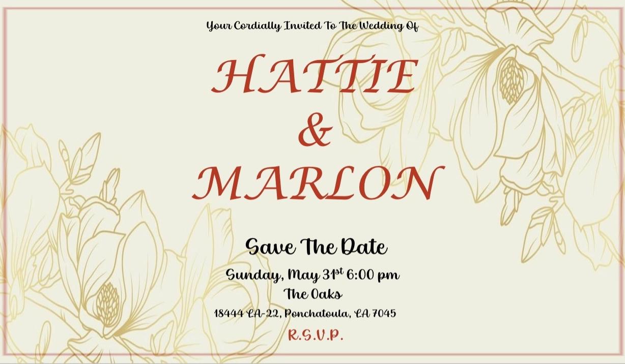 The Wedding Website of Marlon Dukes and Hattie Stringer