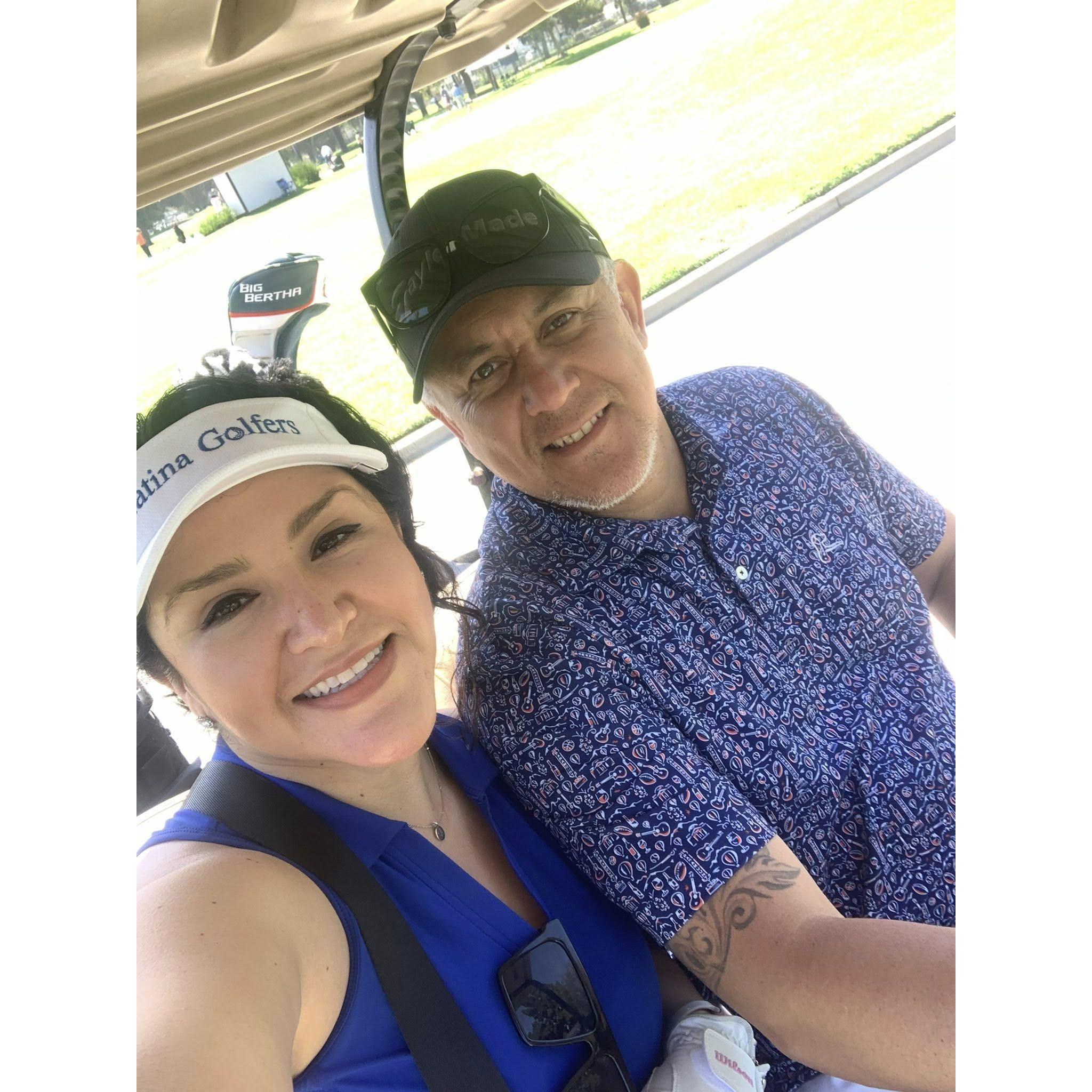 The only time Jorge has taken Marina golfing