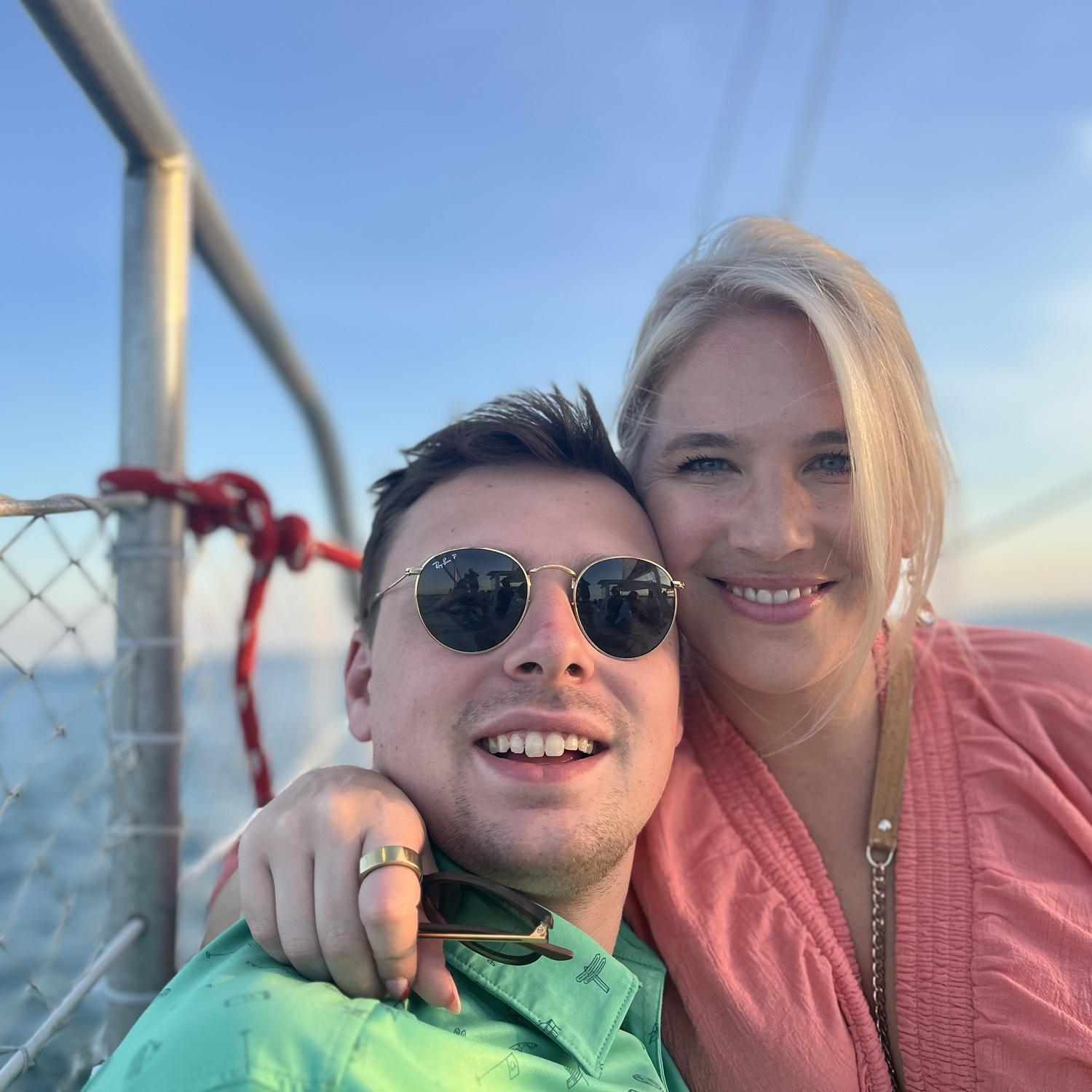 Sunset boat trip out of Beaufort, NC