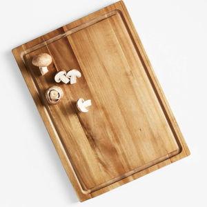 Crate & Barrel Reversible Teak Wood Cutting Board/Cheese Serving Board 16"x16"x0.75" + Reviews | Crate & Barrel