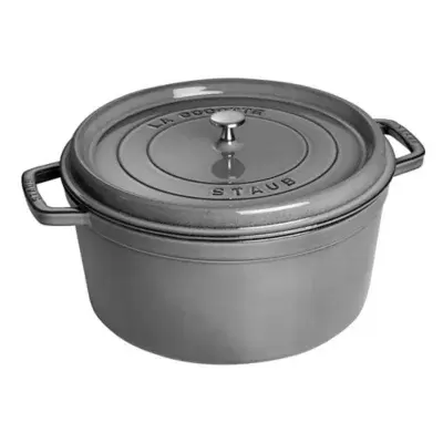 Staub 13.25-Quart Round Cocotte - Gray