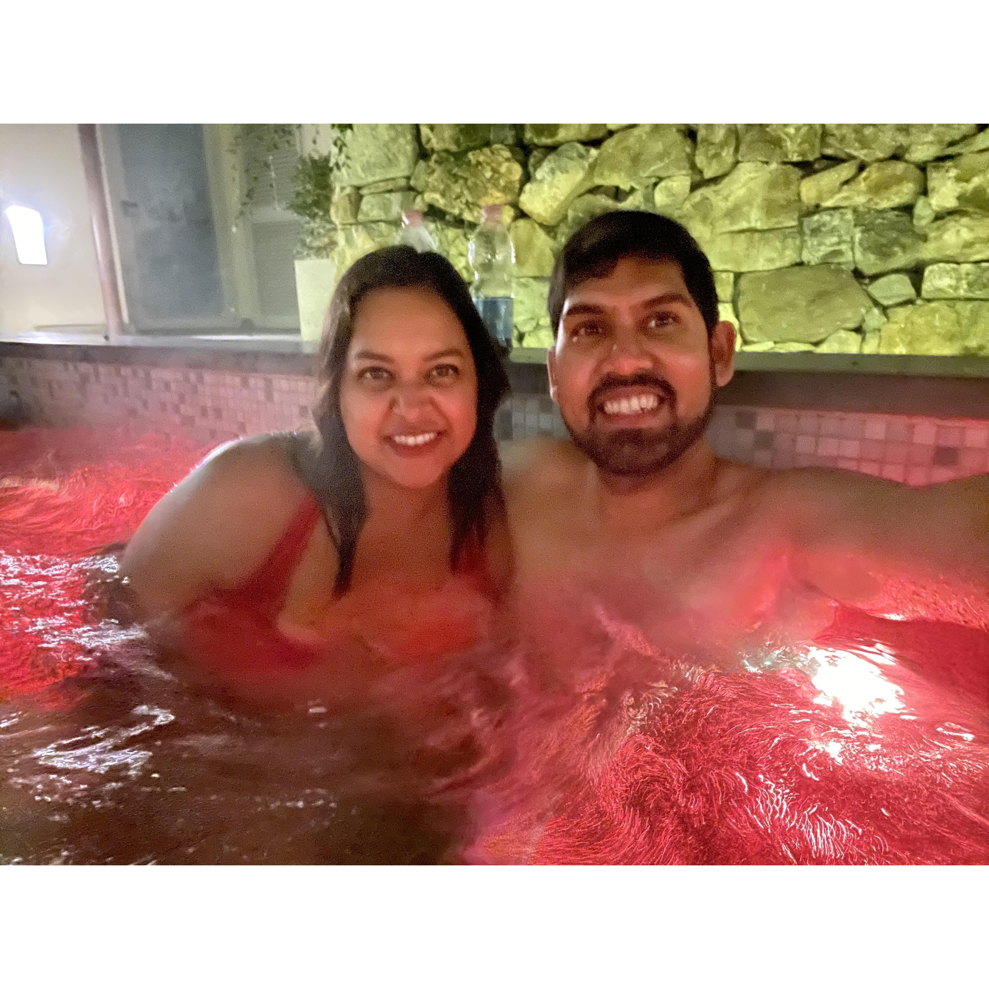 Relaxing in a Jacuzzi after a long day on Florence