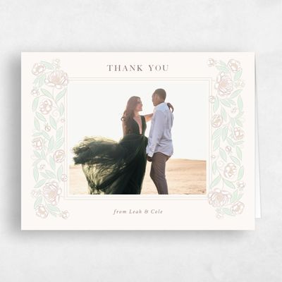 Beige Wedding Thank You - Beatrice Photo