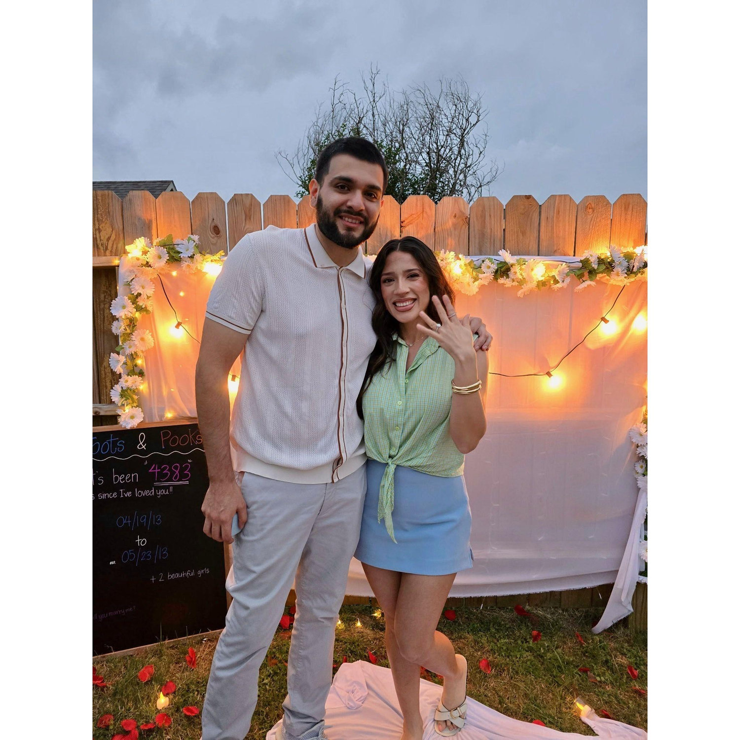 Our engagement evening. More pictures to come.