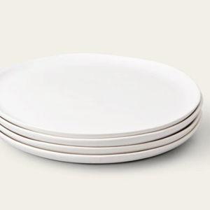 Dinner Plates- Speckled White