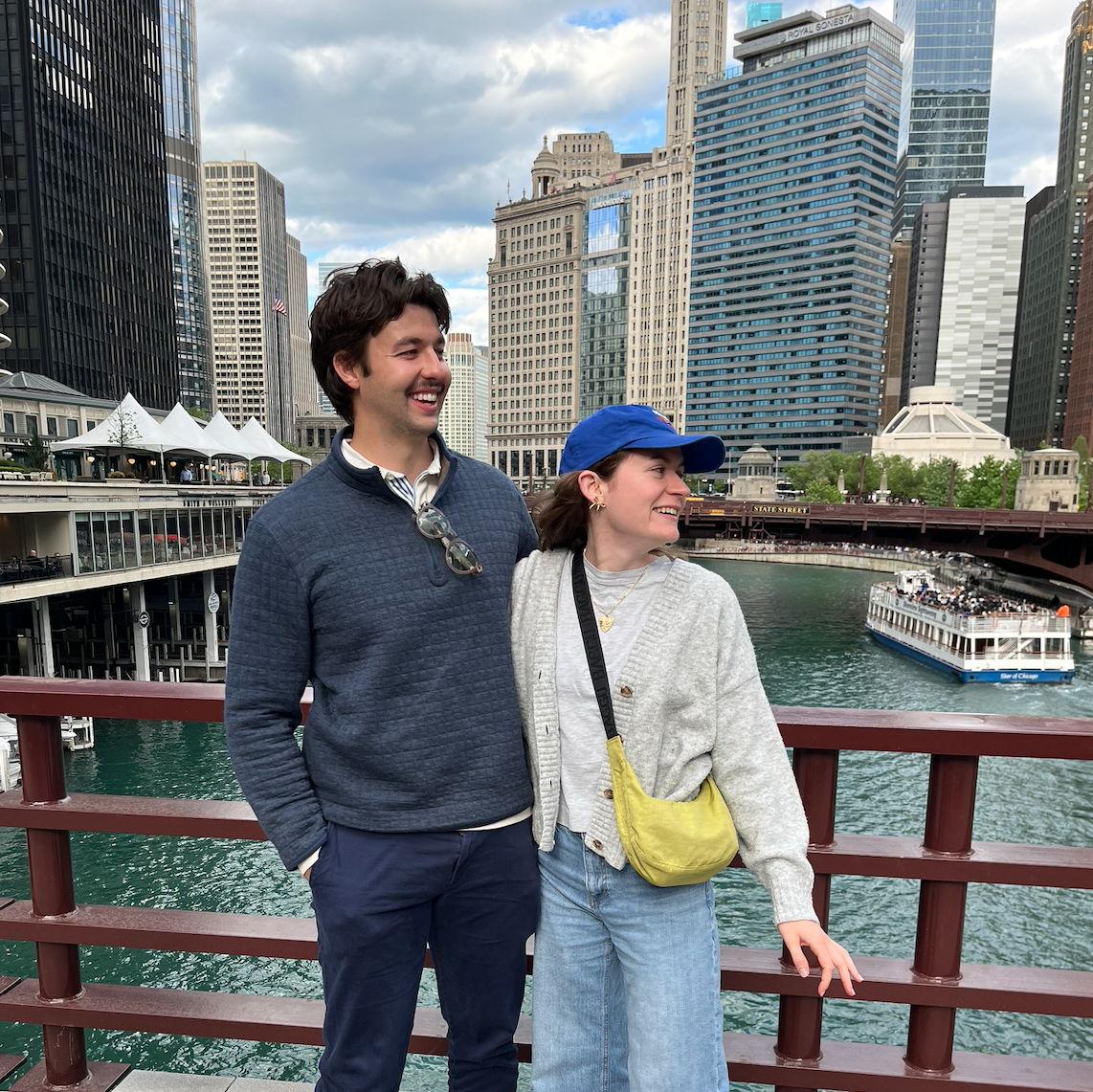 Emma and Sean enjoying time in Chicago (2025)
