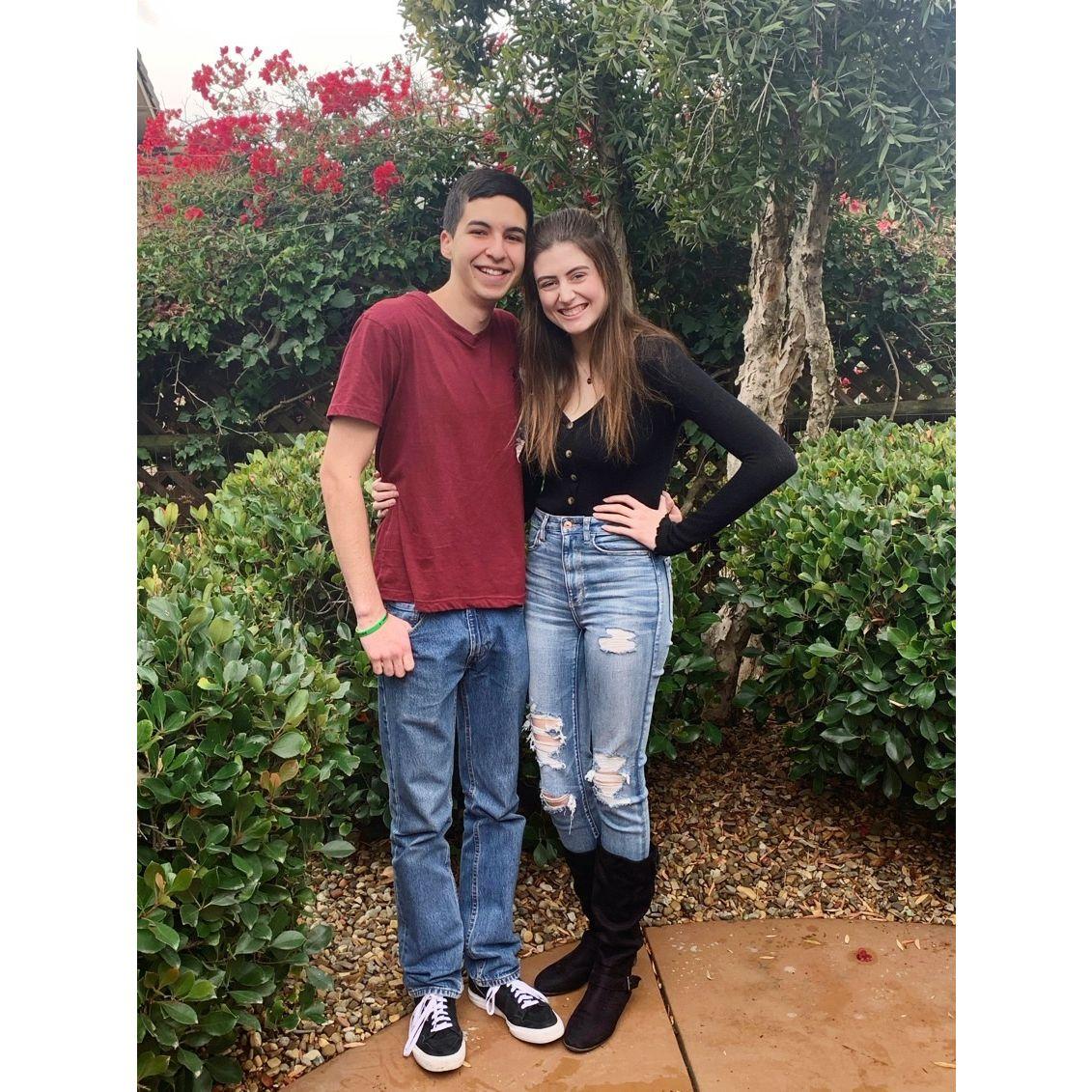 We had barely been dating for a year when this picture was taken.