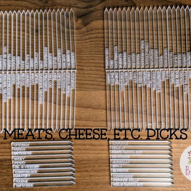 Laser Engraved Cheese Labels