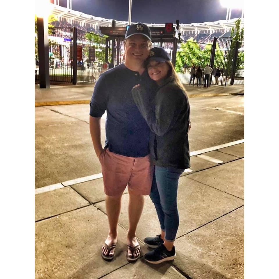 We took this photo after a Cleveland Indian's game in May 2019. We had a great weekend exploring Ohio!