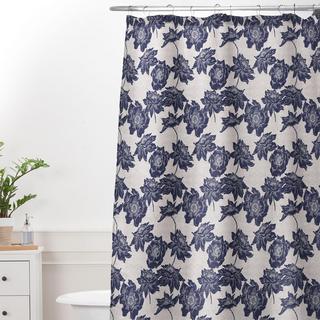 Ekko Dark Poppy Shower Curtain