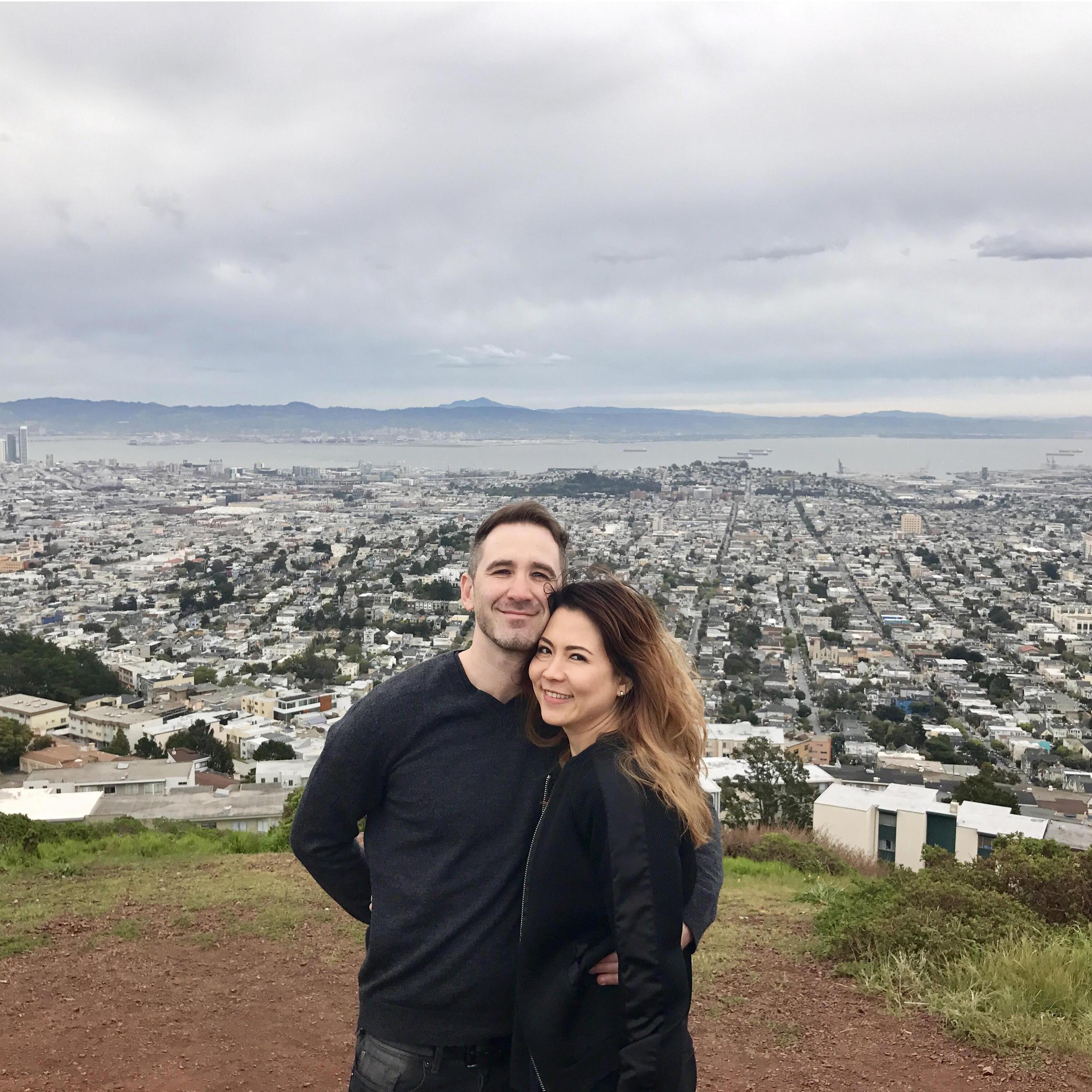 Our first hike to the Twin peaks, San Francisco