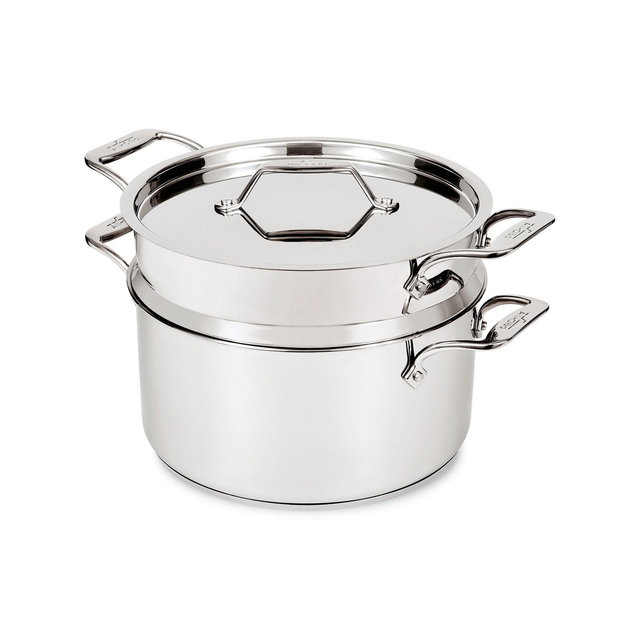 All-Clad 8 Quart Simply Strain Multipot with Insert, Stainless Steel