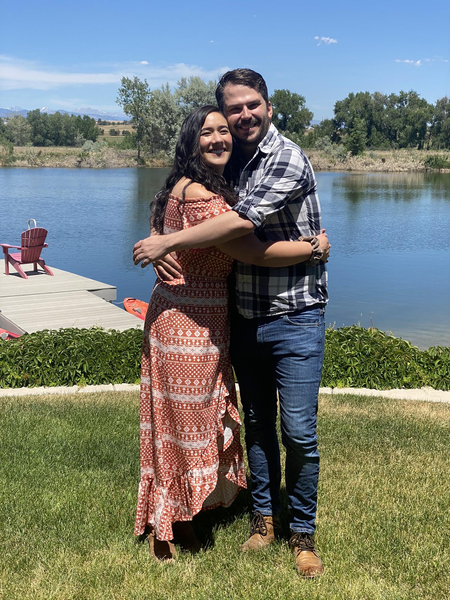 At our Colorado wedding shower