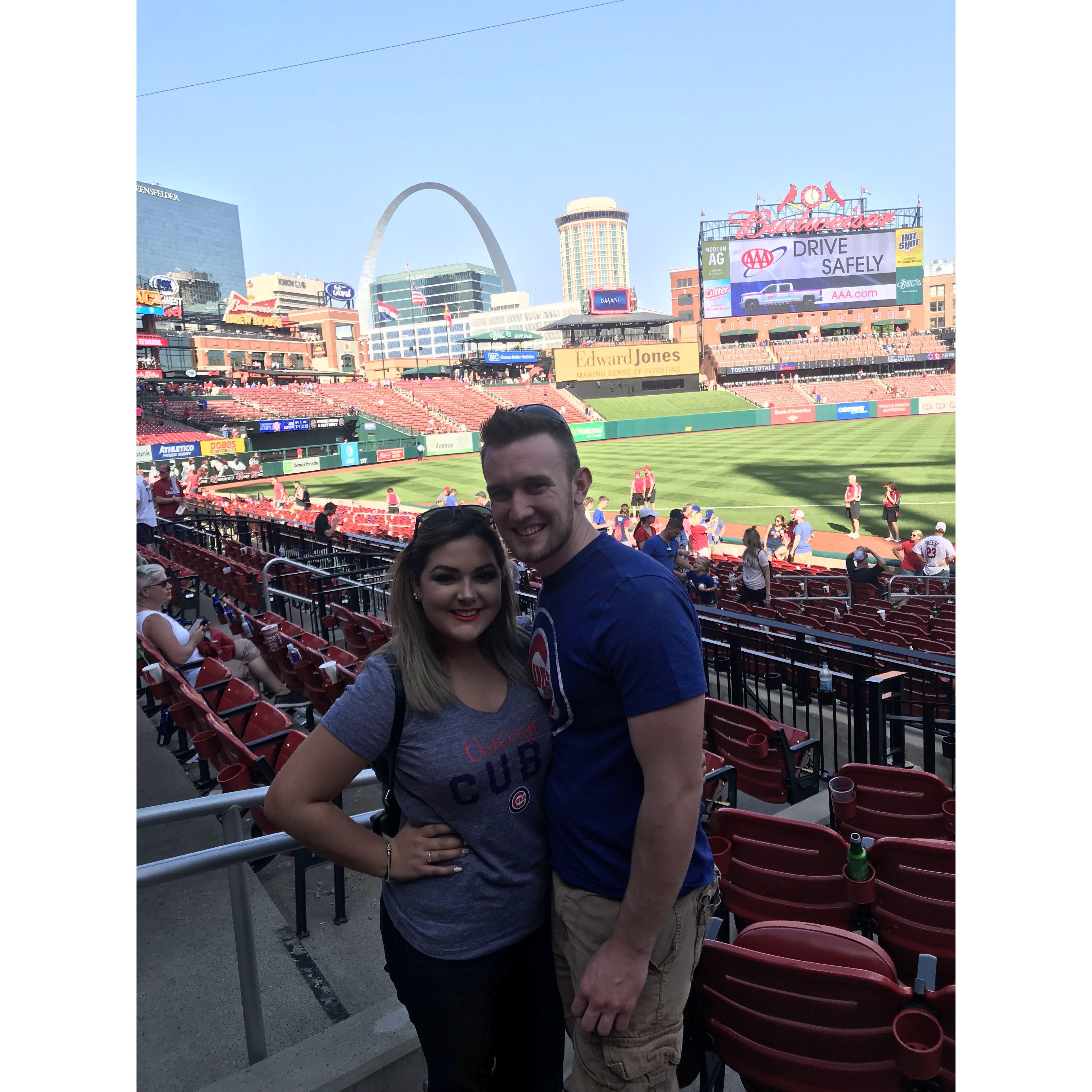 Chicago Cubs game in St. Louis 2018