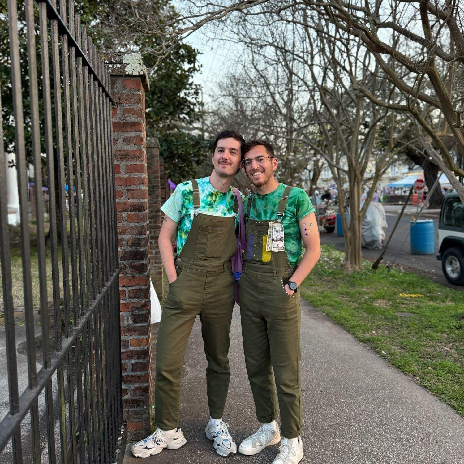 Shaun's first Mardi Gras!