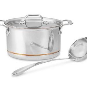 All-Clad Copper Core 4-Qt. Soup Pot with Ladle