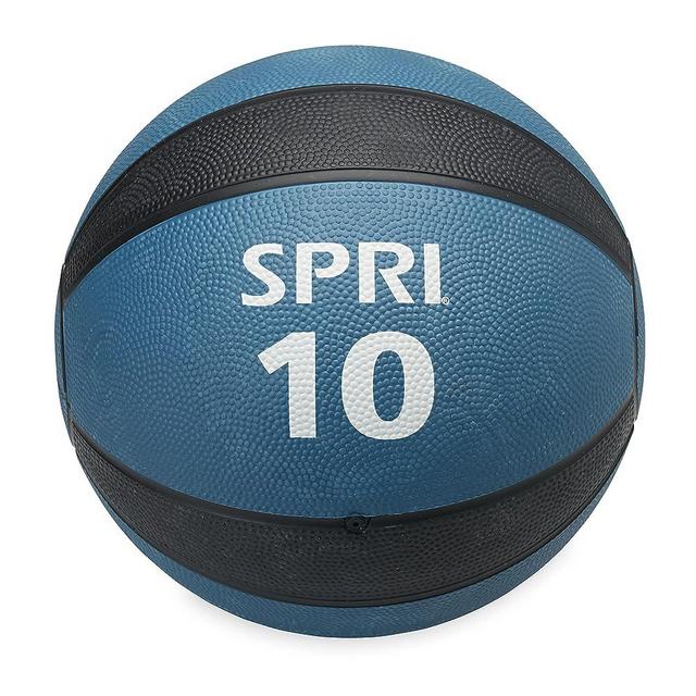 SPRI Medicine Ball - Exercise Workout Ball for Endurance Training - Thick Walled Heavy-Duty Textured Surface, Easy-to-Read Weight Label - Multi-Use Fitness Tool - Durable Construction