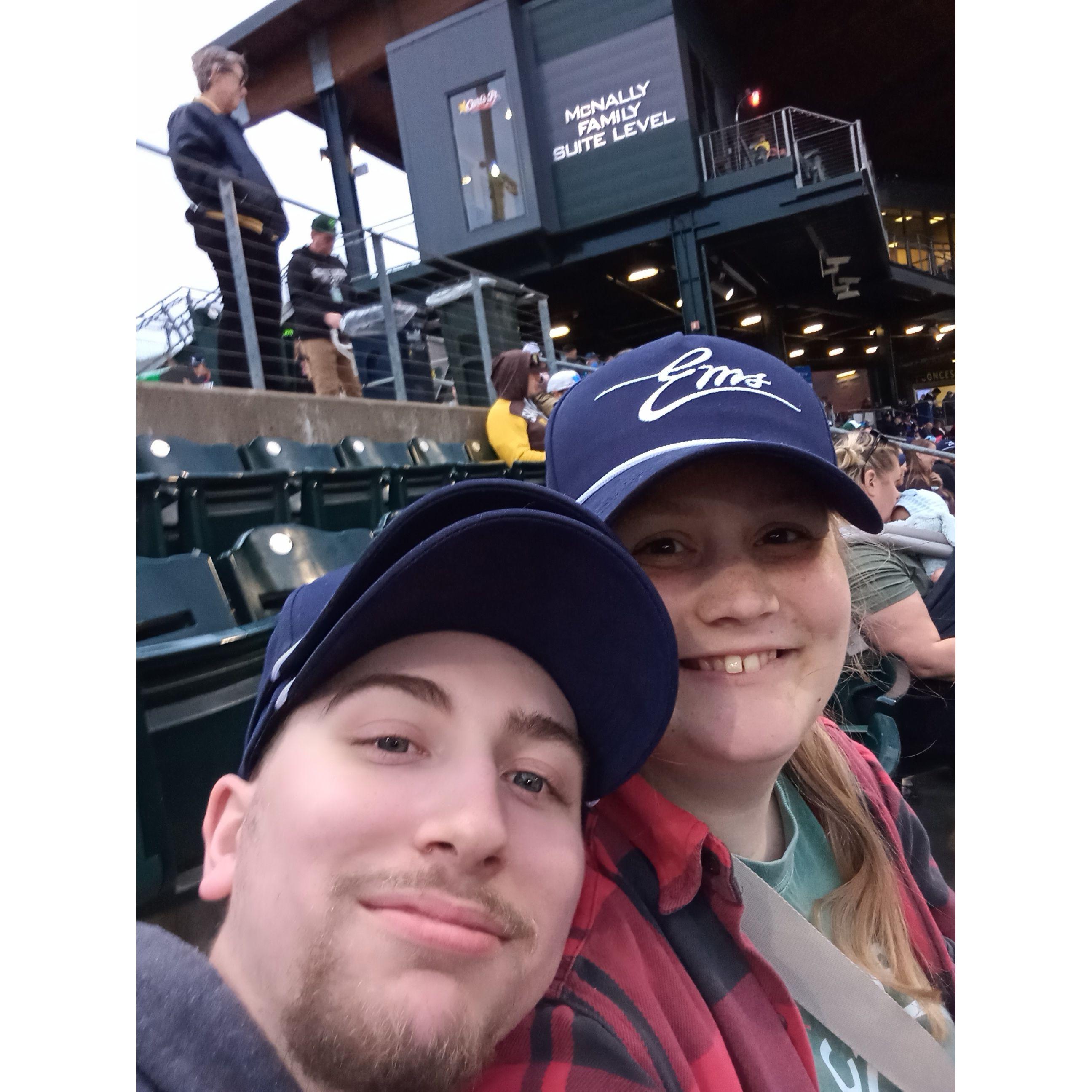 Our first (and last) Ems game together!