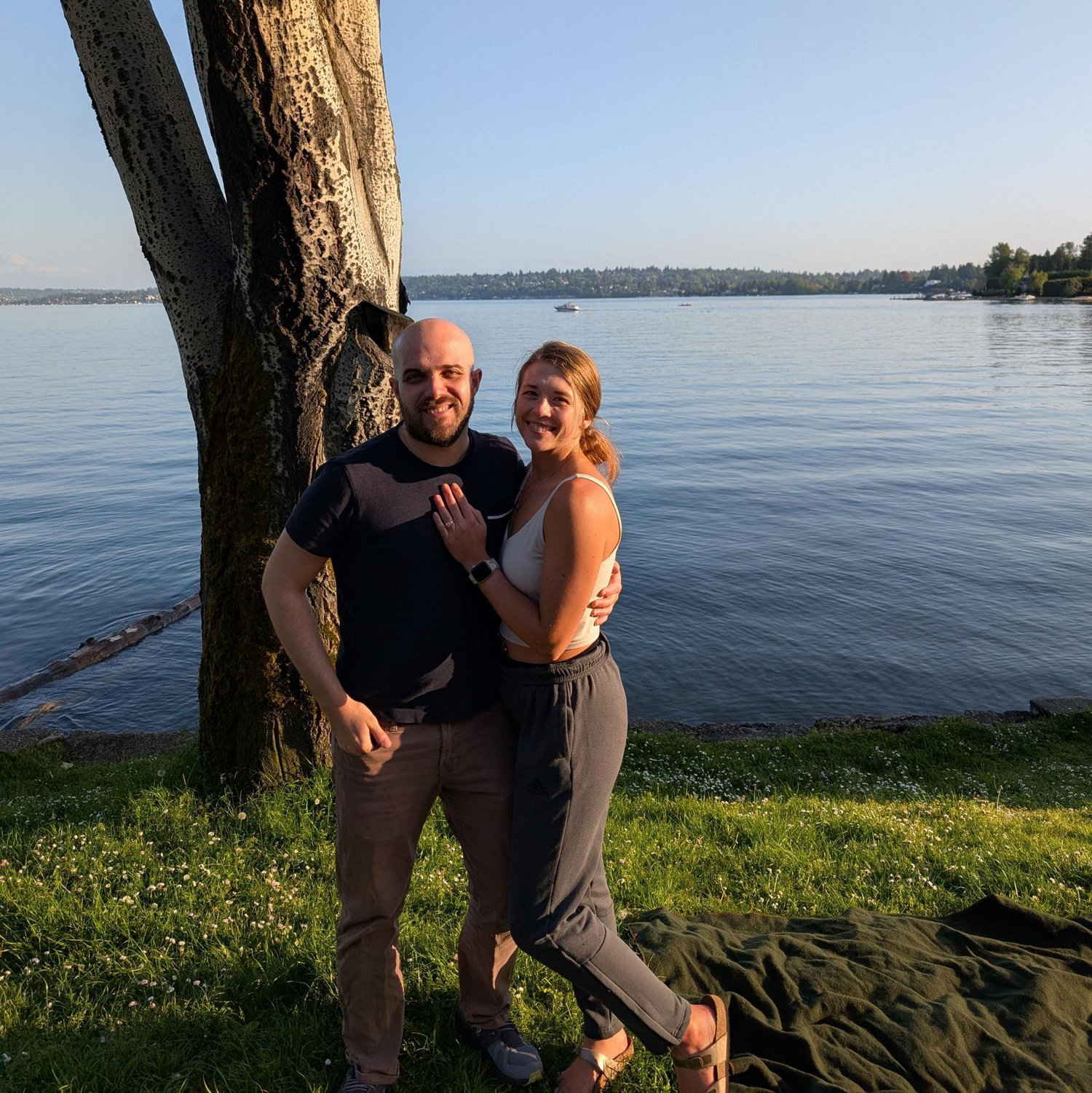 This is where he proposed, on the river in Seattle the day I flew back from Egypt.