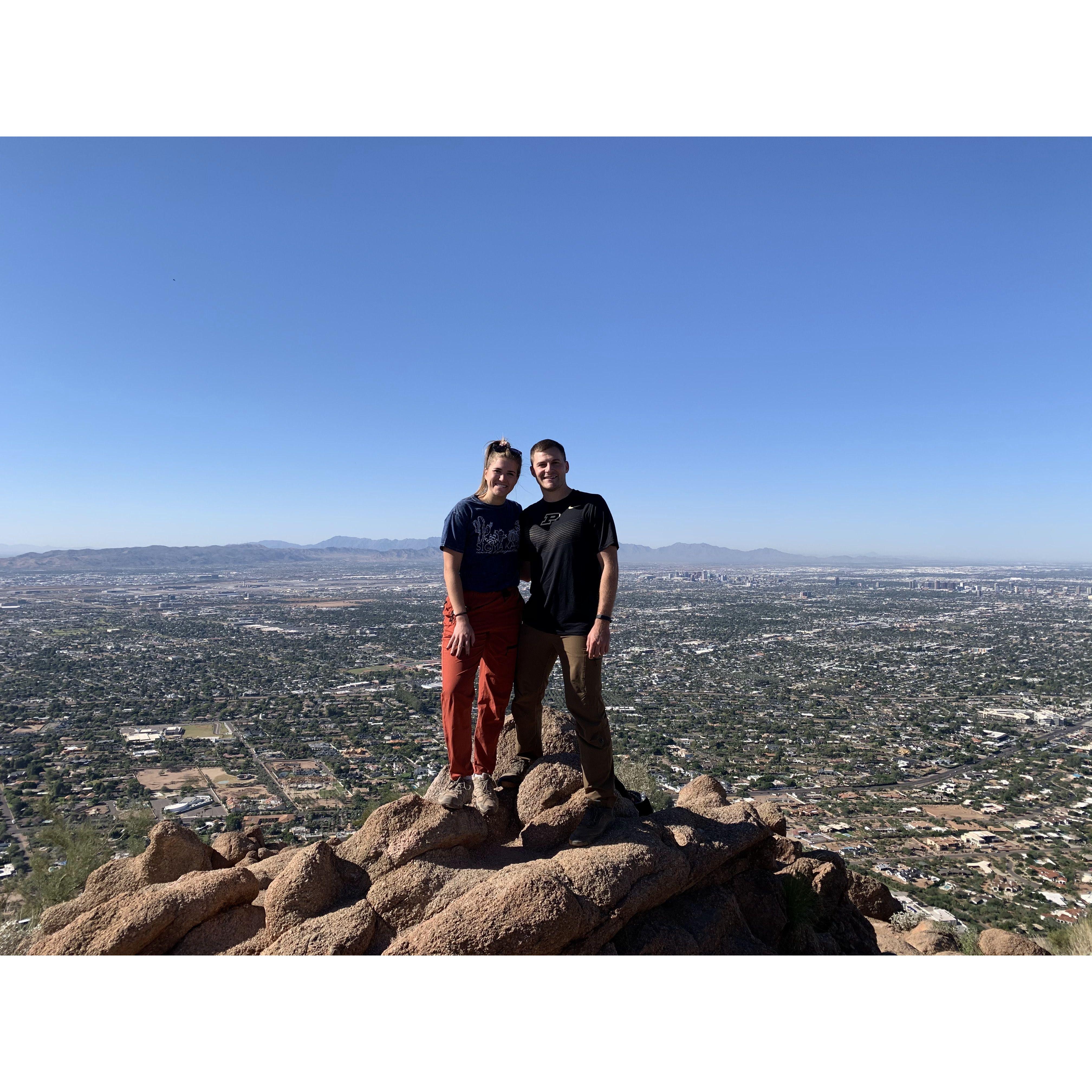 Camelback Mountain hike in Scottsdale, AZ