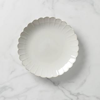 French Perle Scallop Round Serving Platter