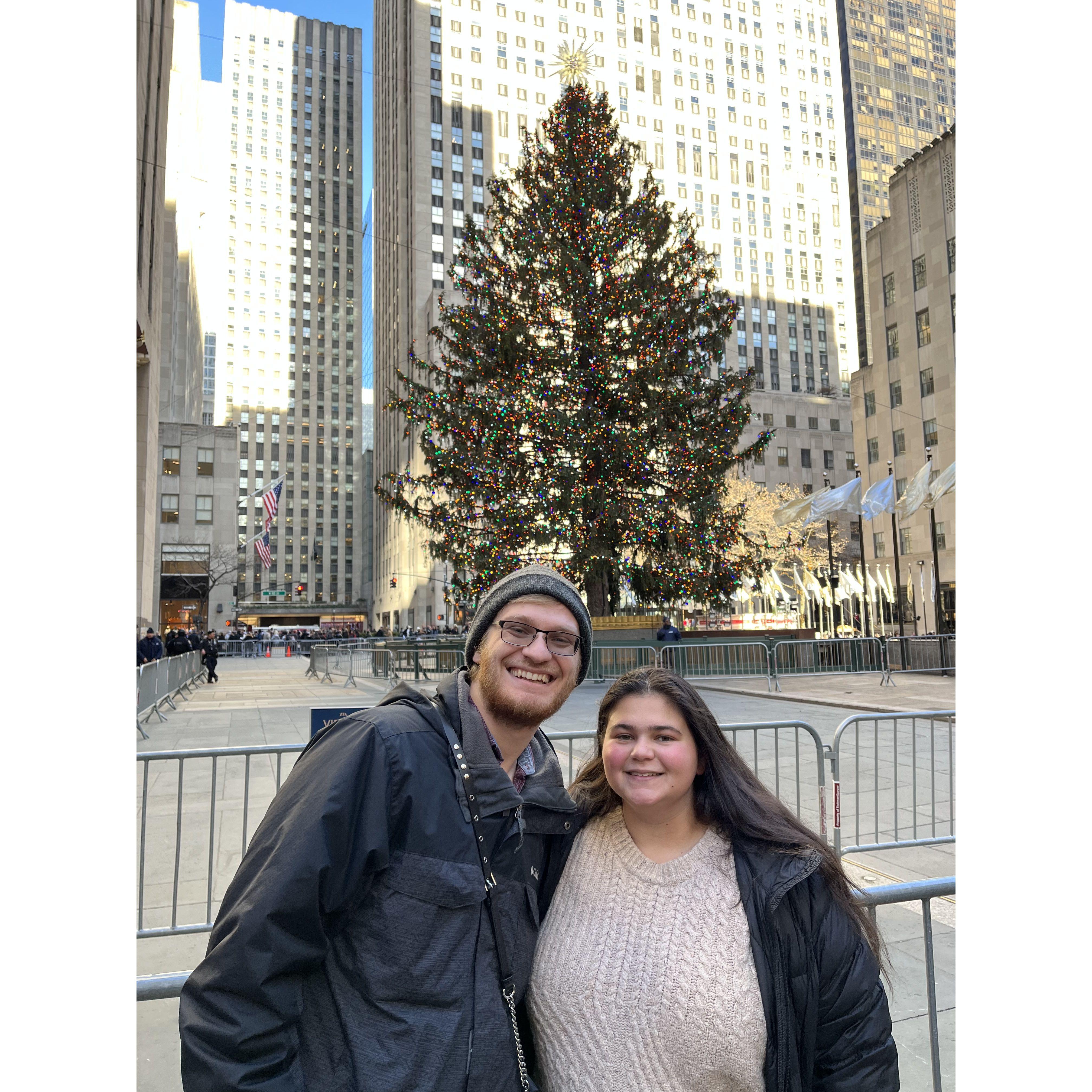 City Christmas Date! Visiting the Rockefeller Tree.