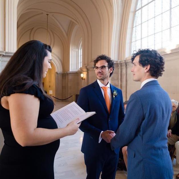 City Hall wedding.