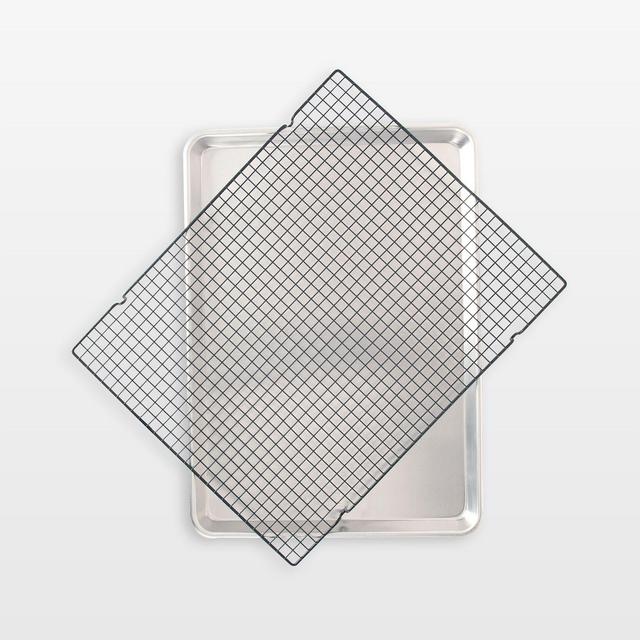 Nordic Ware Naturals Big Sheet Pan with Oven Safe Grid Cooling Rack, 15x21"