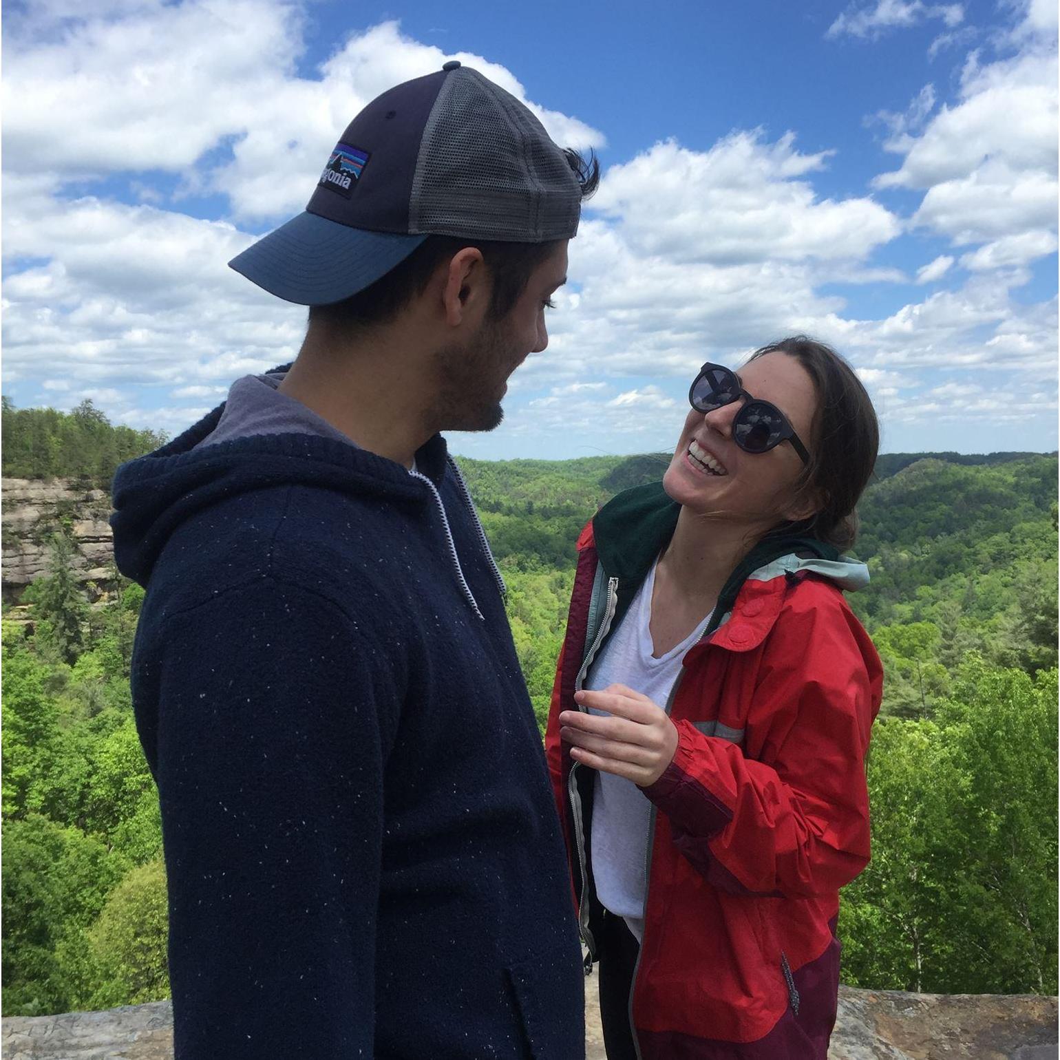 Hiking with the Gentile siblings in Kentucky