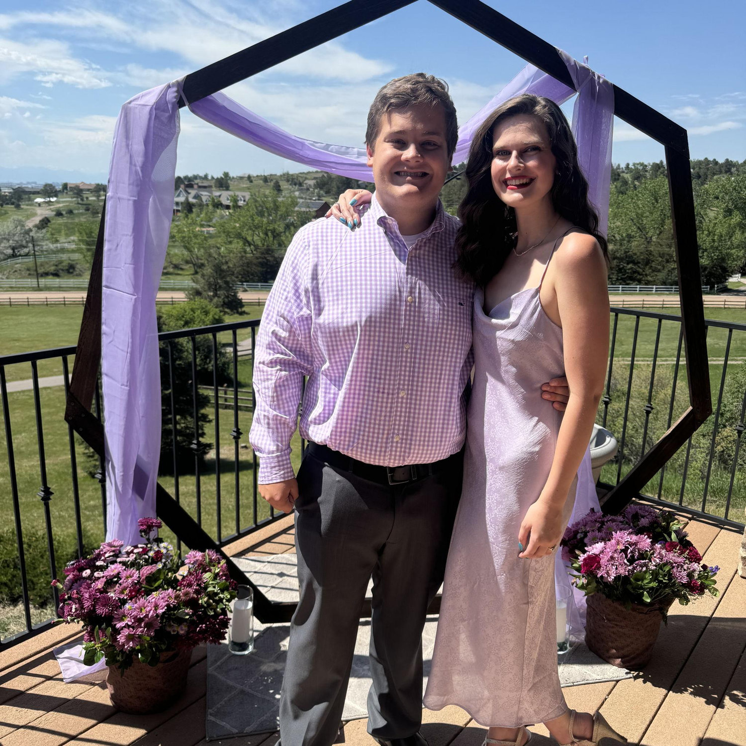 Our first wedding together