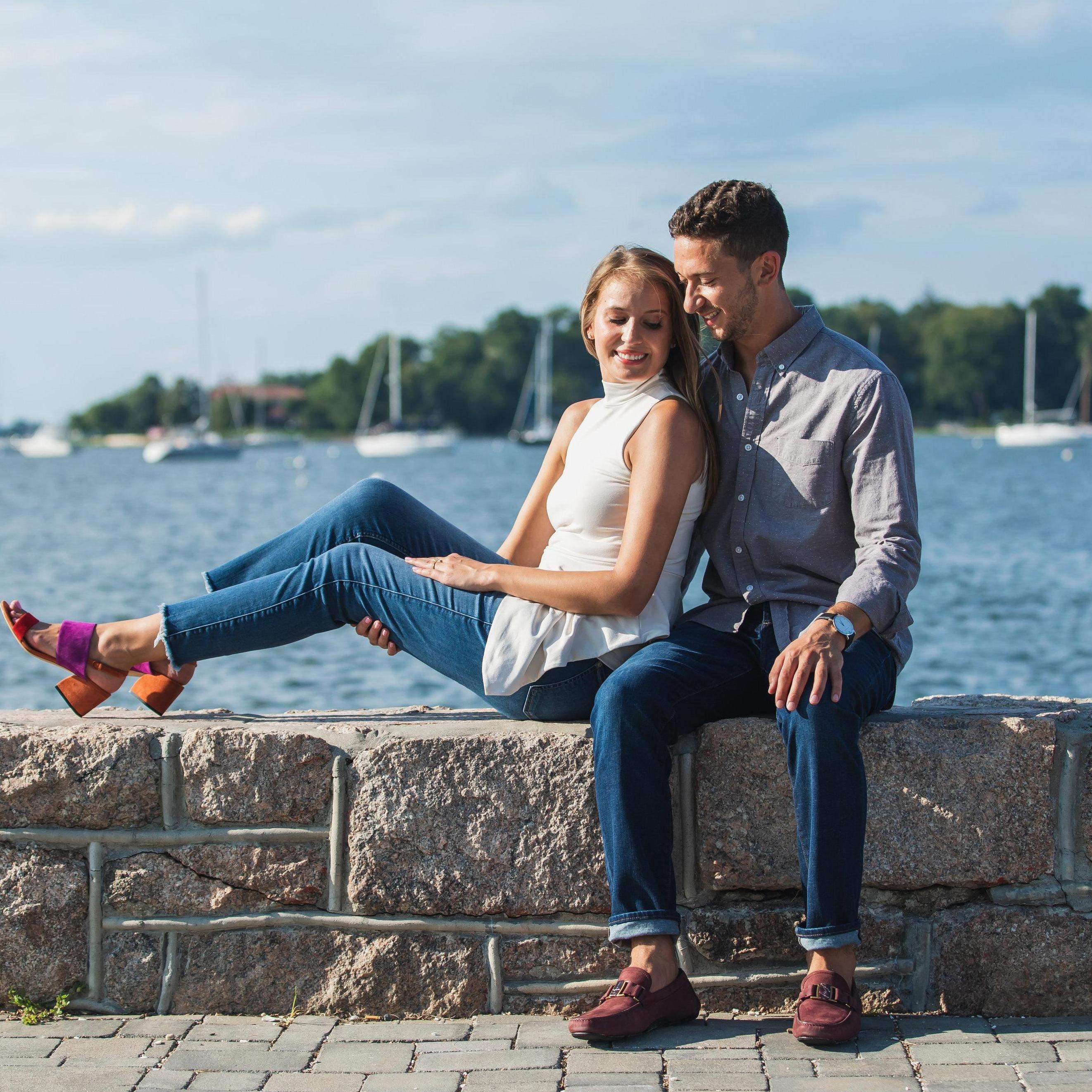 Engagement photos at Theodore Roosevelt Memorial Park - August 2020